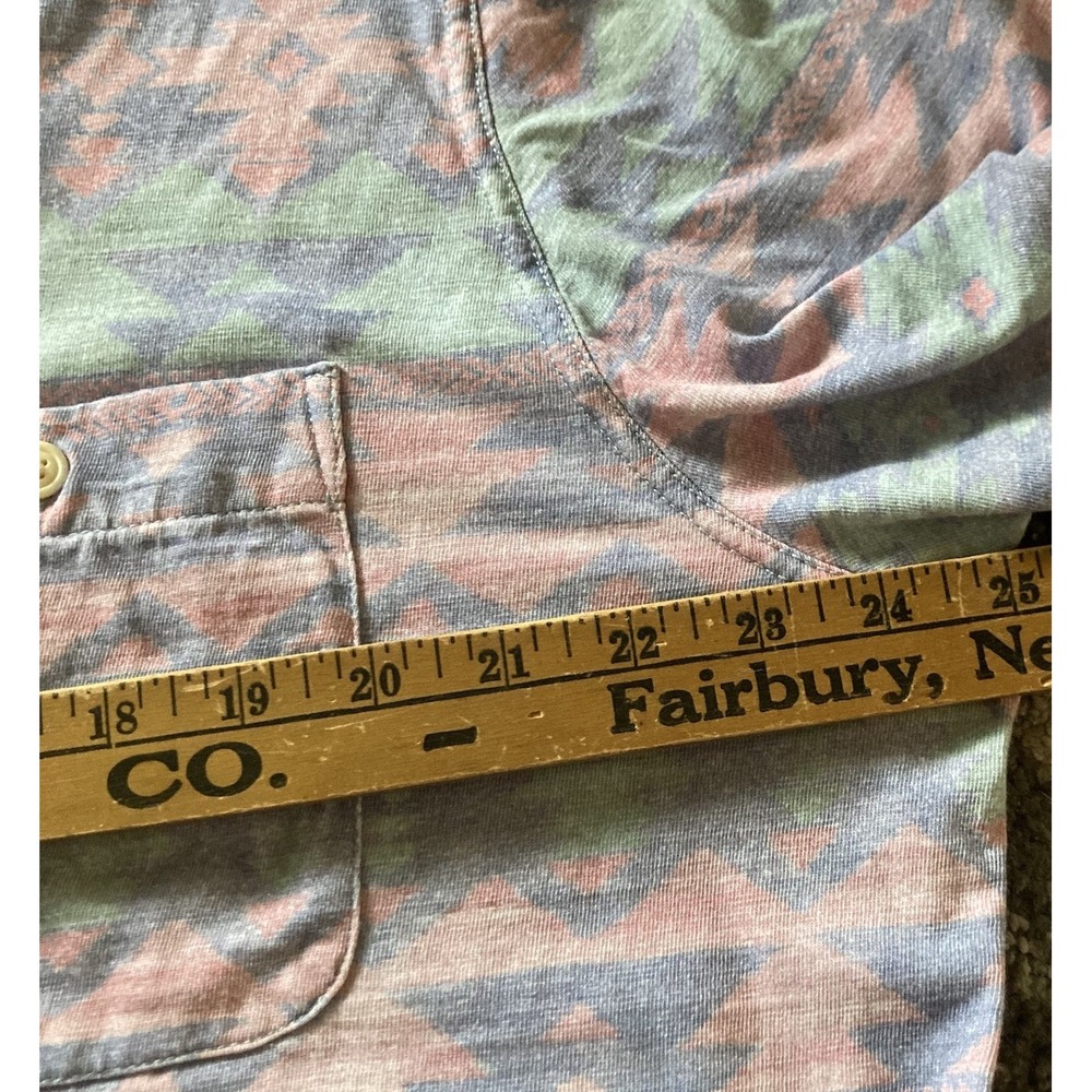 Faherty Doug Good Feather Men's XXL Shirt Geometric Southwest Organic Cotton - Picture 7 of 13